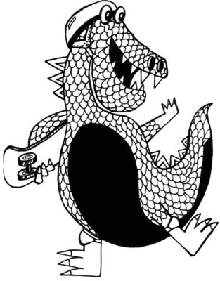 Skater Dino
